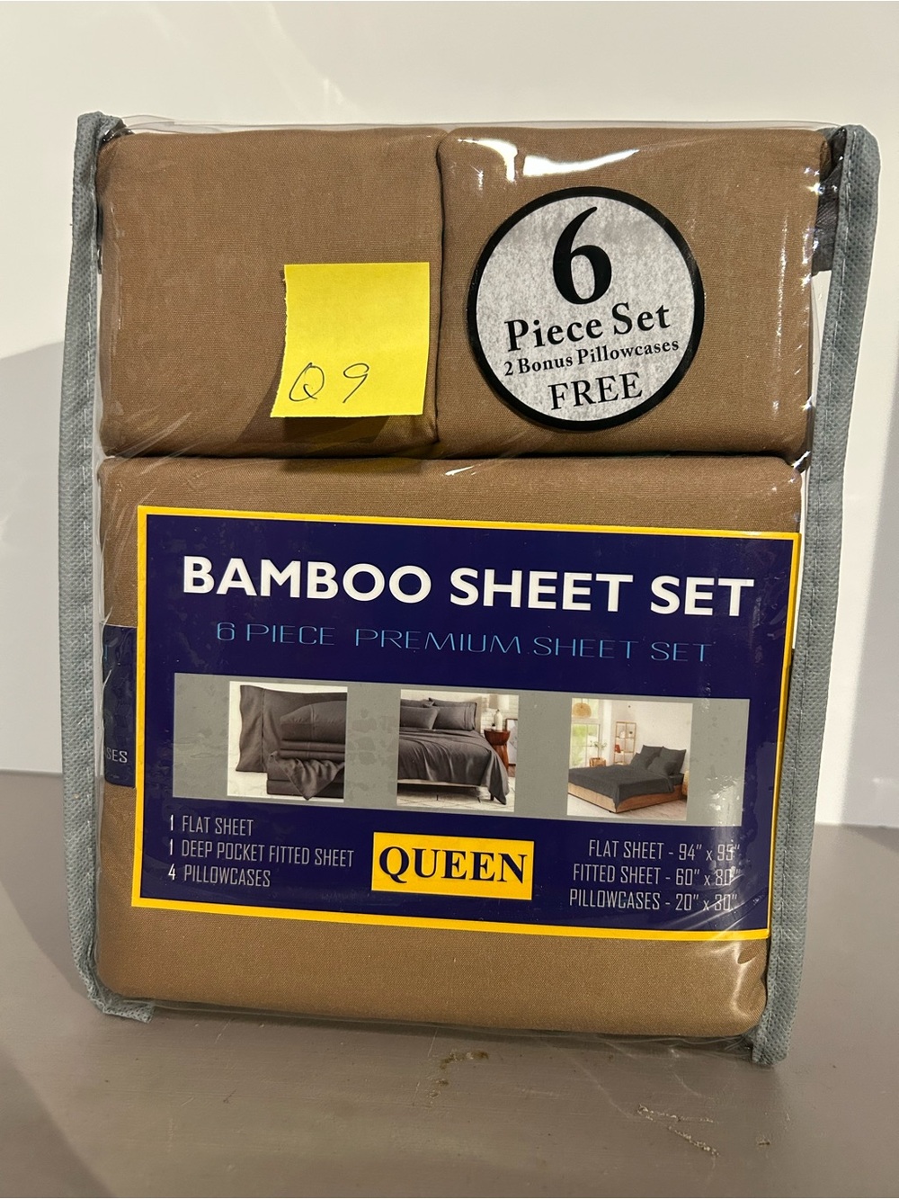 Bamboo Sheet Set - Queen - Khaki Brown